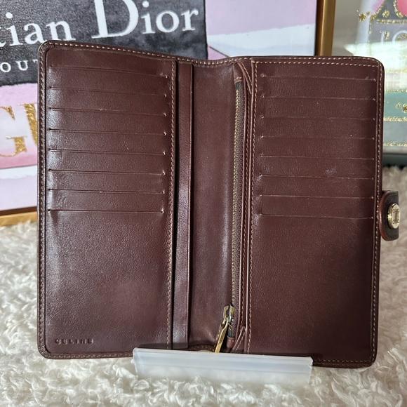 Ultra Rare Celine Denim Popularity Macadam Long Wallet Japan Exclusive - Picture 9 of 12